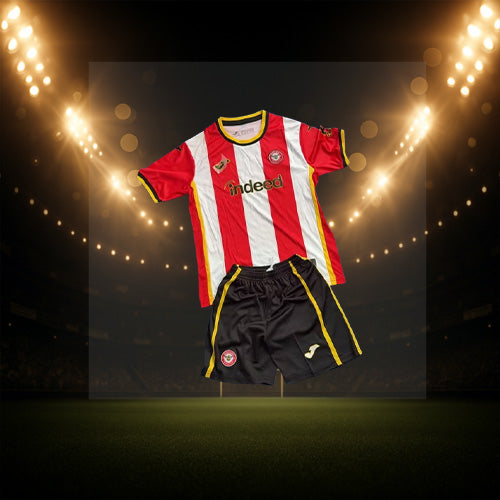Kids' Brentford Home Shirt & Shorts Set 26/27