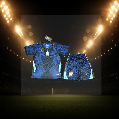 Kids' Brazil Away Shirt & Shorts Set 26/27
