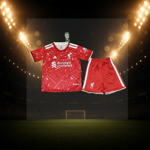 Kids' Liverpool Home Shirt & Shorts Set 26/27